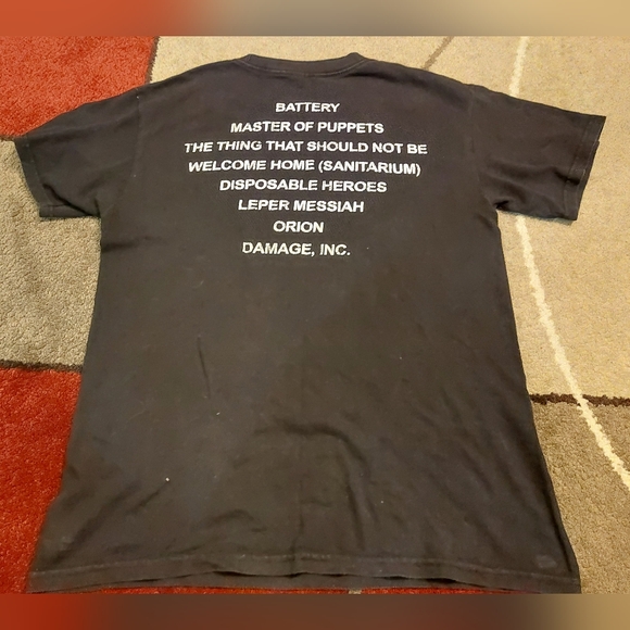 Metallica Master of Puppets 2006 black Tee Size Large - Picture 8 of 9